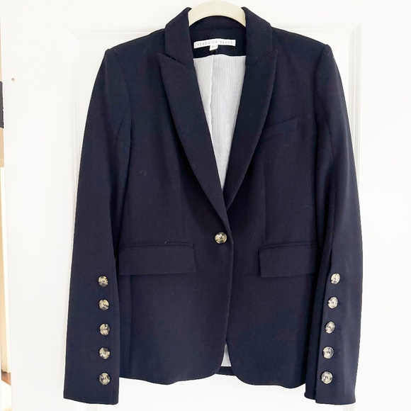 Veronica Beard Navy Dickey Blazer - Picture 1 of 4